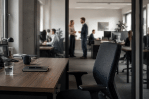 Leeres Büro und volle Arbeit - es geht auch ohne mich